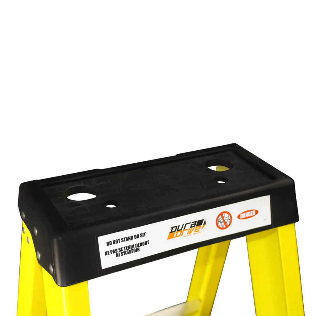 Duradrive 8' Fiberglass Step Ladder, 300 Lbs. Grade 1A 2