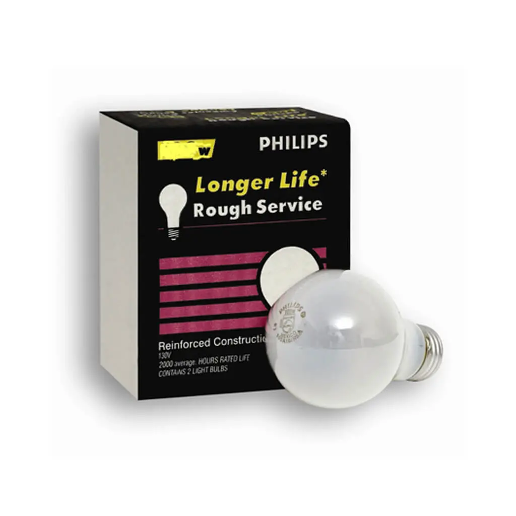 Toolway 83028690 Incandescent Rough Light Bulb 2Pk 1