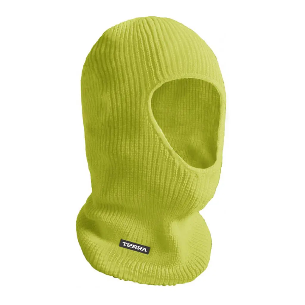 Terra Hi-Vis Yellow Acrylic Knit Balaclava Face Mask 1