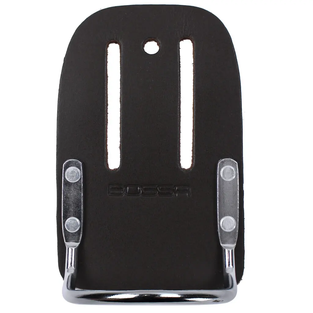 Bossa Black Top Grain Leather Black Metal Hammer Loop 1