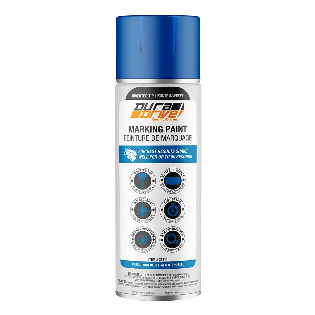Duradrive 16 Oz. Blue Inverted Marking Spray Paint 1