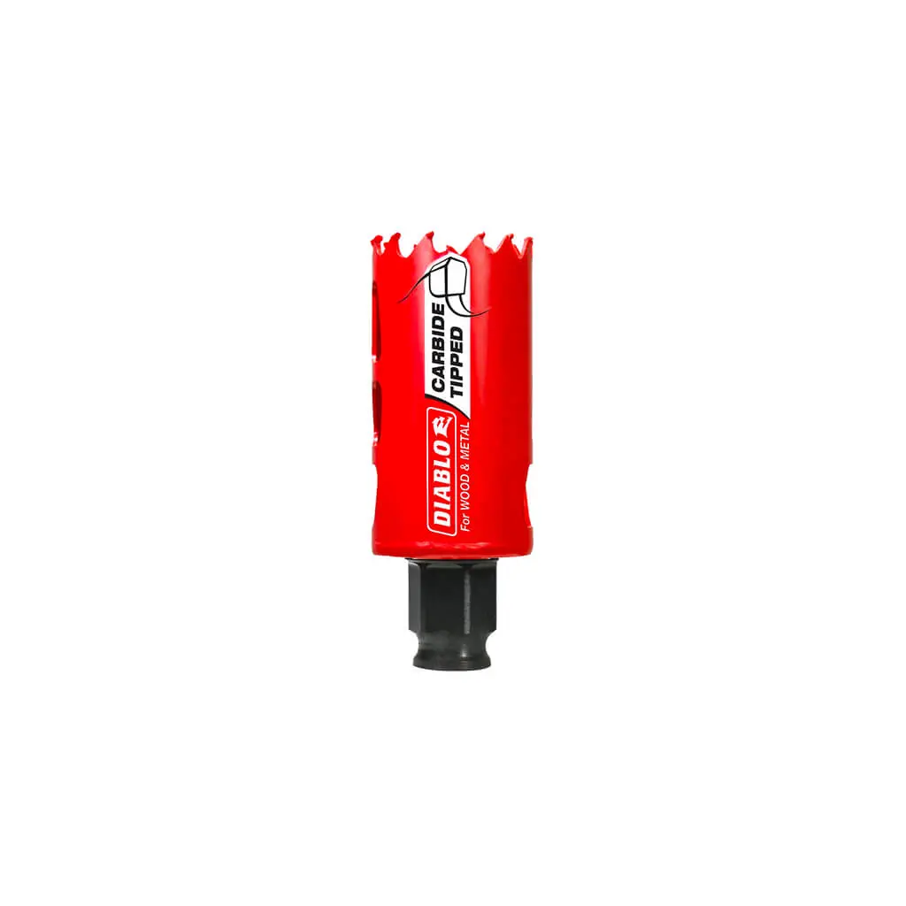 Freud Diablo Dhs1375ct 1-3/8 In. X 2-3/8 In. Carbide-Tipped Mandrel Shank Wood And Metal Hole Saw 1