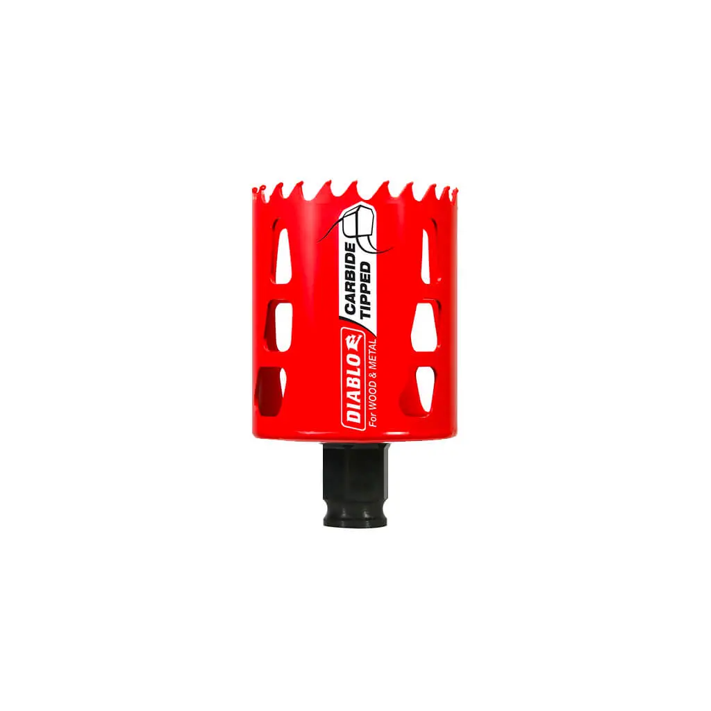 Freud Diablo Dhs2125ct 2-1/8 In. X 2-3/8 In. Carbide-Tipped Mandrel Shank Wood And Metal Hole Saw 1