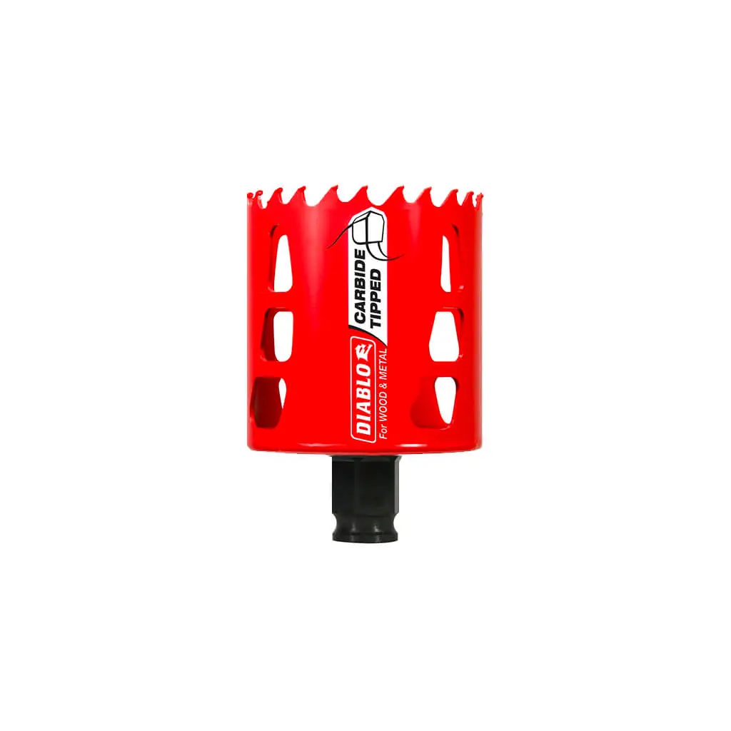 Freud Diablo Dhs2375ct 2-3/8 In. X 2-3/8 In. Carbide-Tipped Mandrel Shank Wood And Metal Hole Saw 1