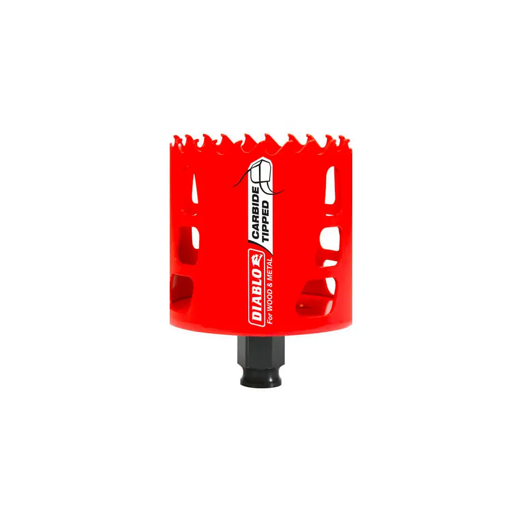 Freud Diablo Dhs2500ct 2-1/2 In. X 2-3/8 In. Carbide-Tipped Mandrel Shank Wood And Metal Hole Saw 1