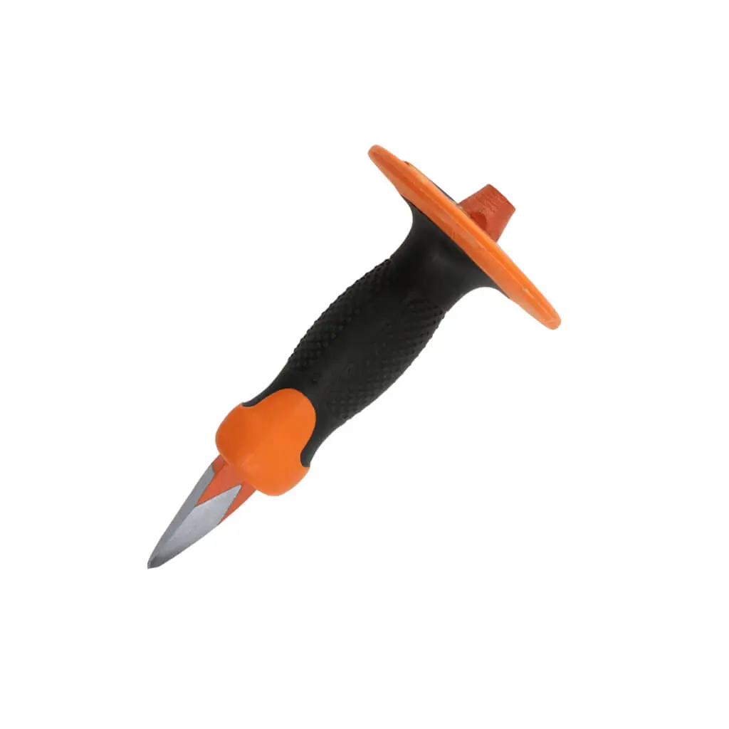 Duradrive 3/4 In. X 8 In. Concrete Point Chisel With Hand Guard 1