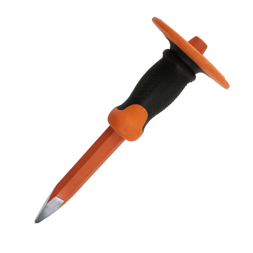 Duradrive 3/4 In. X 12 In. Concrete Point Chisel With Hand Guard 1