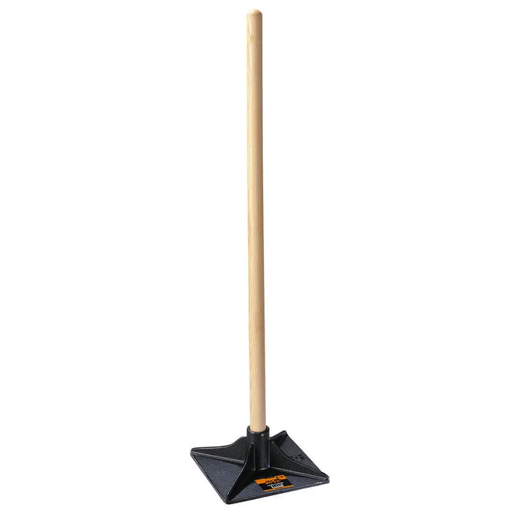 Duradrive 10 In. X 10 In. Hand Tamper With Wood Handle 1
