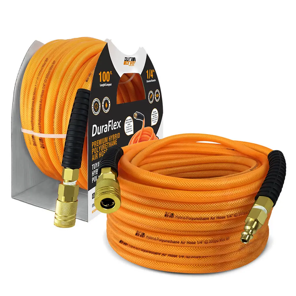 Duradrive Fo14100f 1/4 In X 100 Ft Air Hose With Swivel Fitting 1