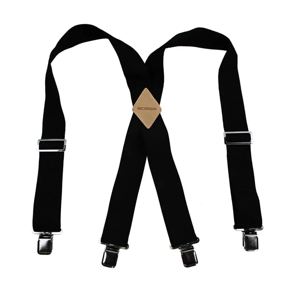 Bossa 2 In. Heavy Duty Elastic Work Suspenders 1