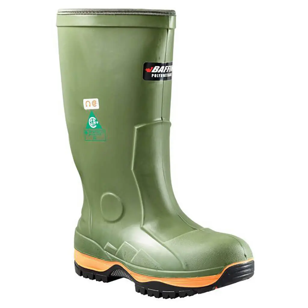 Baffin 51570000 Men's Csa 13 In. Forest Green Ice Bear Metal-Free Waterproof -50-Degree Winter Pu Rubber Safety Work Boots 1