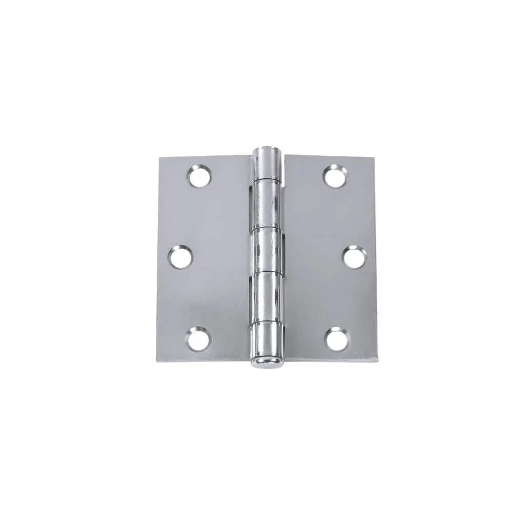 Canaropa 3 In. X 3 In. Steel Zinc Plated Square Corner Residential Hinge (2-Pack) 1