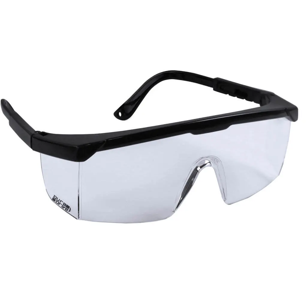Duradrive Clear Lens Side Shields Top Guard Safety Glasses 1
