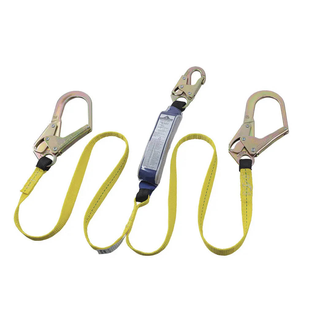 Peakworks Sa-84022-6 6' E6 Twin Leg Shock Absorbing Lanyard With Double Form Hooks 1