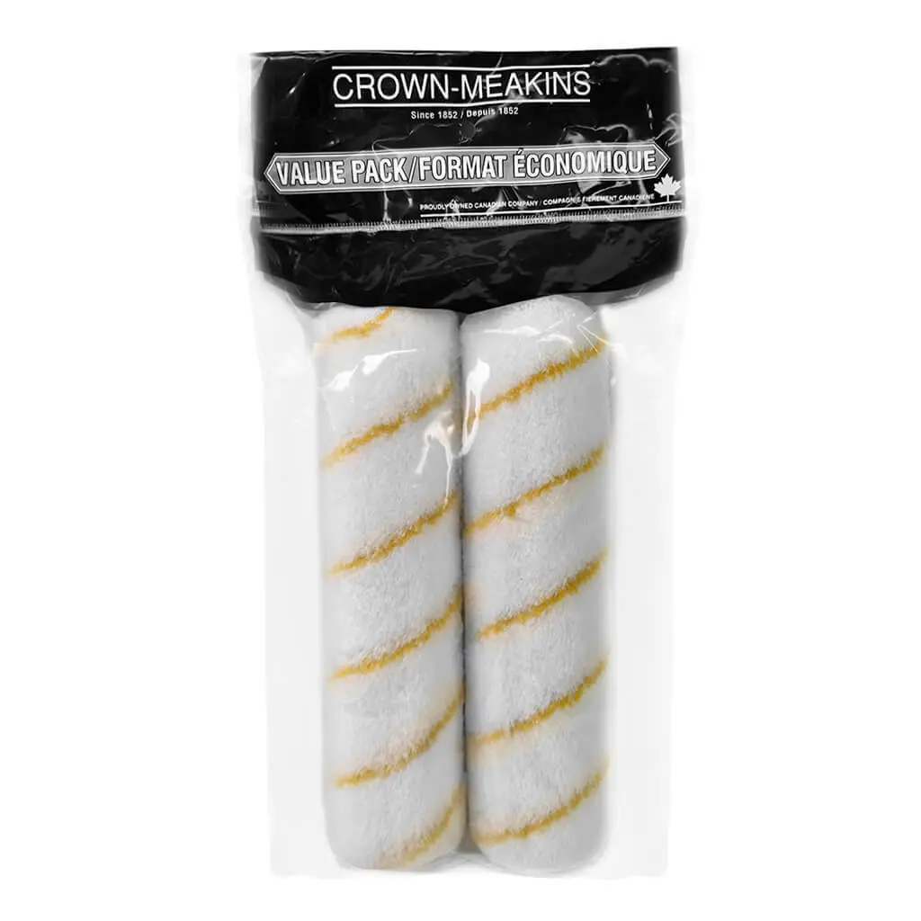 Crown & Meakins Ex124700 9-1/2 In. X 10 Mm Semi-Smooth Surfaces White Perlon Paint Cage Roller Refil 1