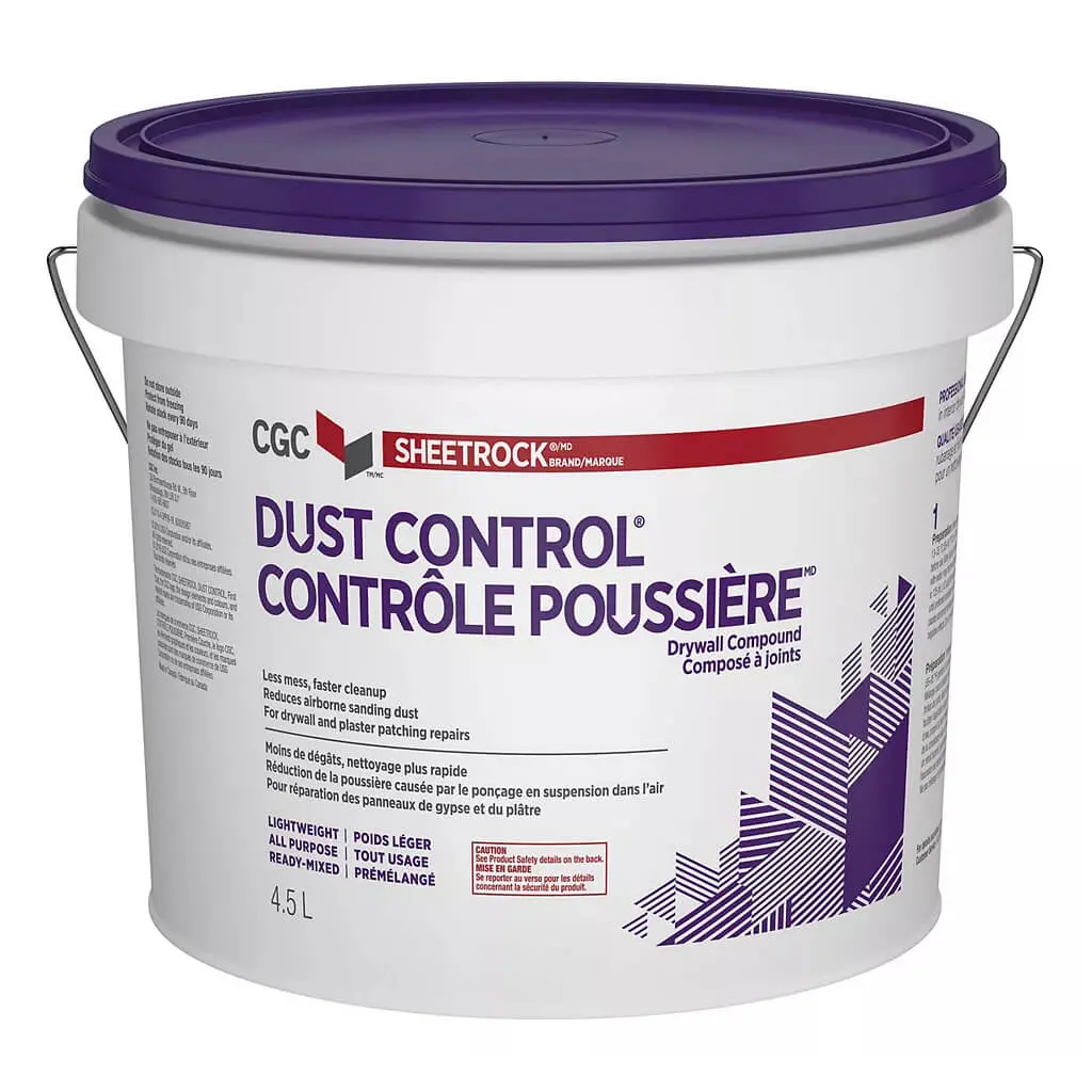 Cgc Sheetrock 4.5-Litre Dust Control Lightweight All Purpose Ready-Mixed Drywall Compound 1