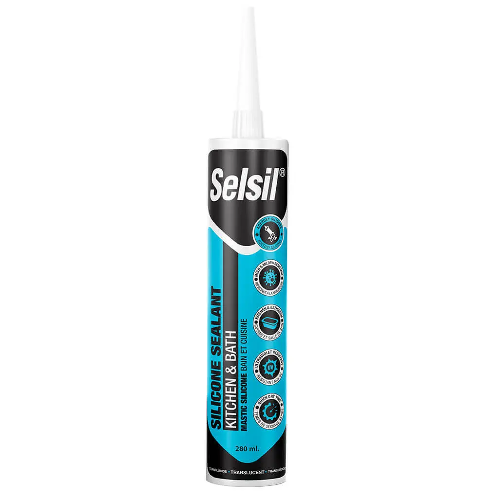 Selsil 280Ml Kitchen & Bath 100% Silicone, Translucent 1