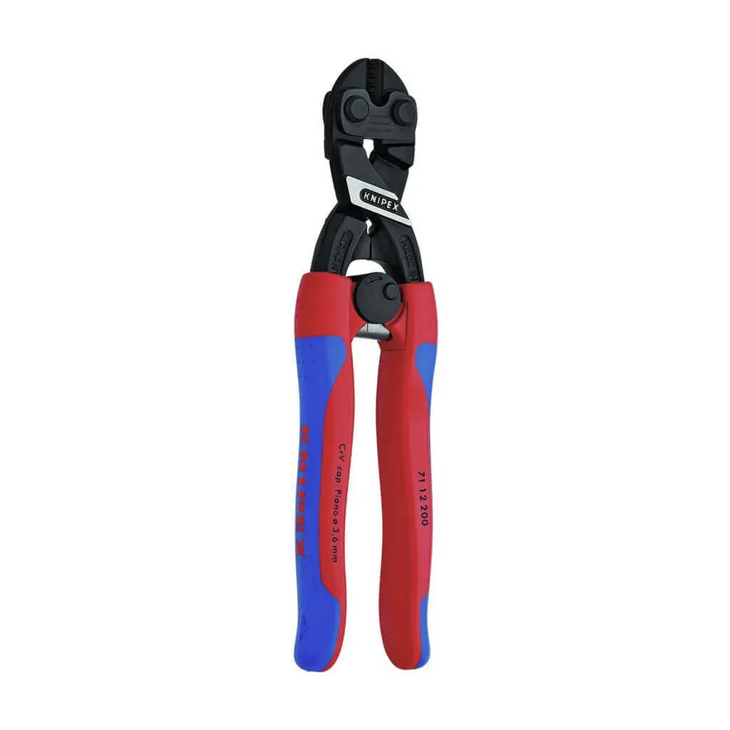 Knipex 7112200Sba 8 In. Spring-Opening Cobolt Compact High-Leverage Bolt Cutter Pliers 1