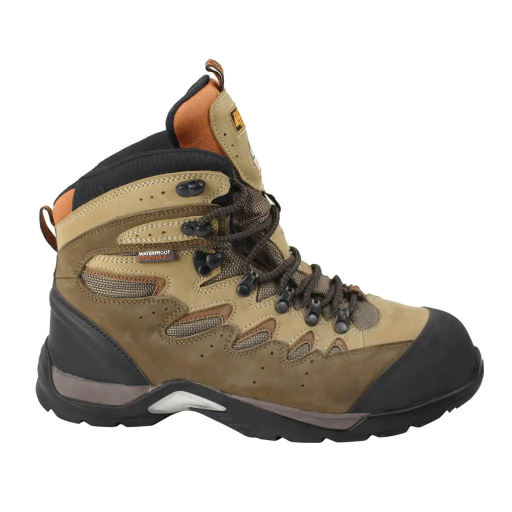 Duradrive Men's Csa Huntington 6 In. Brown Steel Toe Nubuck Waterproof Work Boots 1