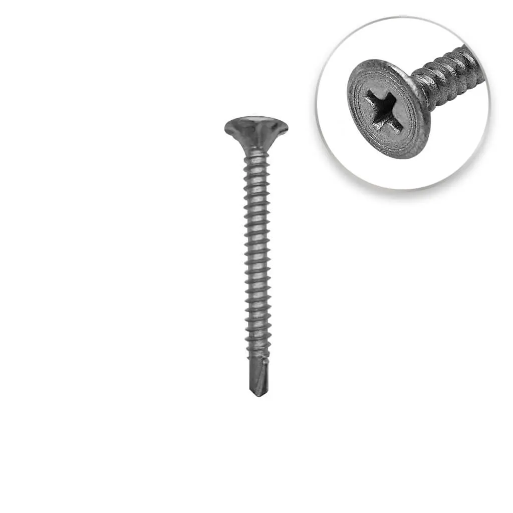 Duradrive #8 X 1-5/8 In. Fine Thread Tek Point Cement Board Screws (150-Pack) 1