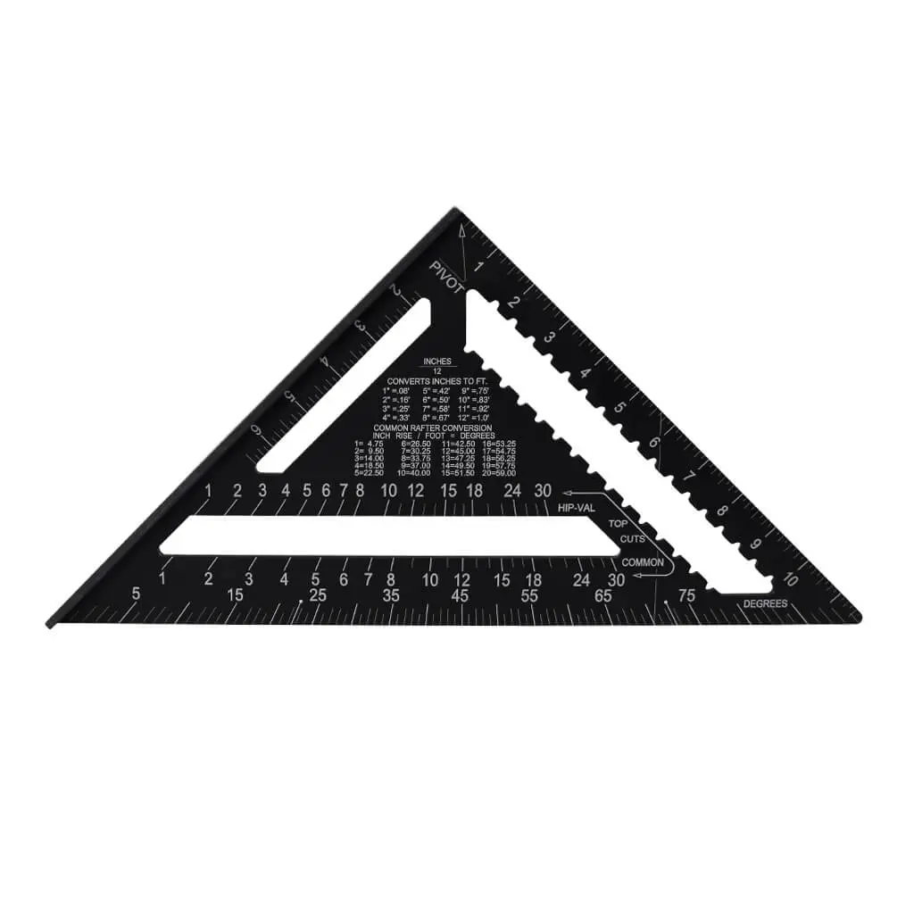Duradrive 12 In. Hi-Vis Laser Etched Wide Flange Rafter Square 1
