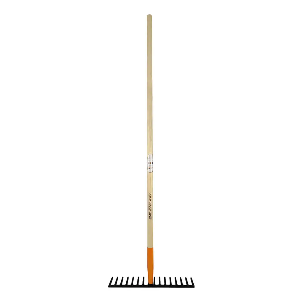 Duradrive 60 In. 16-Tine Wood Handle Extra Heavy Duty Rake 1