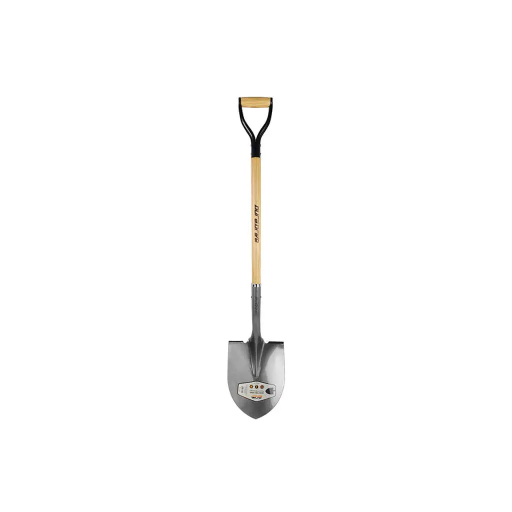 Duradrive 35" Ash Wood D-Handle Round Point Shovel 1