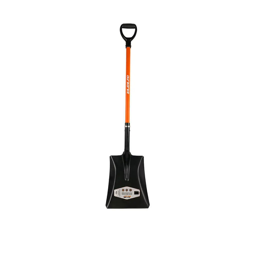 Duradrive Carbon Steel D-Grip Fiberglass Square Mouth Shovel 1