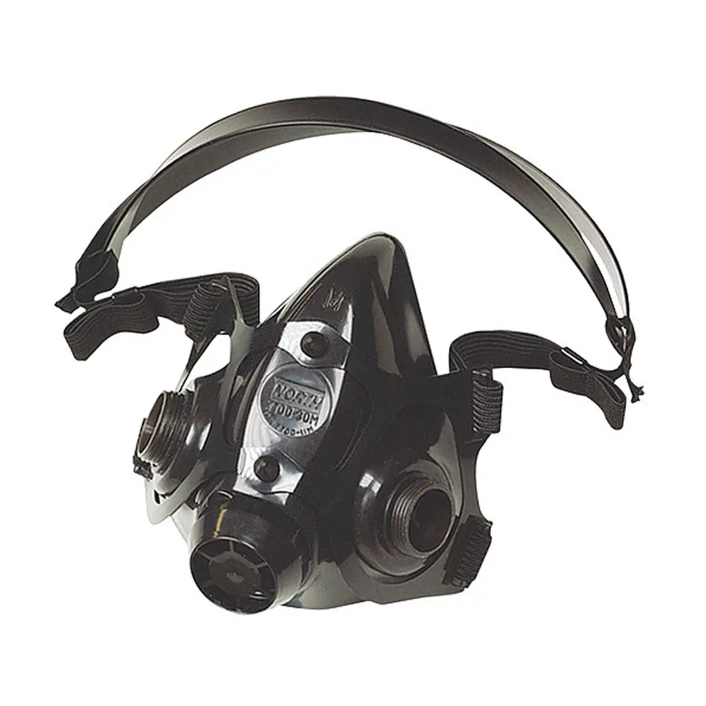 North 770030S 7700 Series Small Dual Cartridge Silicone Half Mask Respirator (Respirator Only) 1