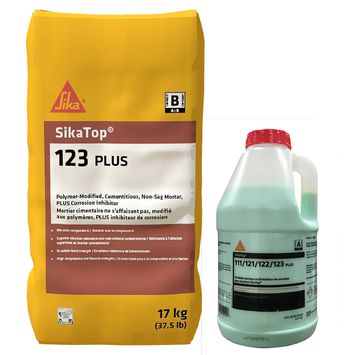 Sikatop-123 20Kg Polymer-Modified Non-Sag Mortar With 3.5-Litre Ferrogard Corrosion Inhibitor 1