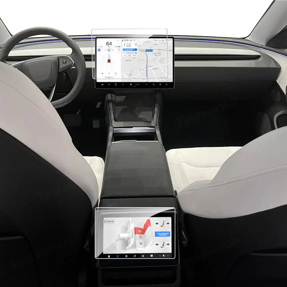 2024+ Model 3 Highland Tempered Glass Screen Protector For Tesla 1