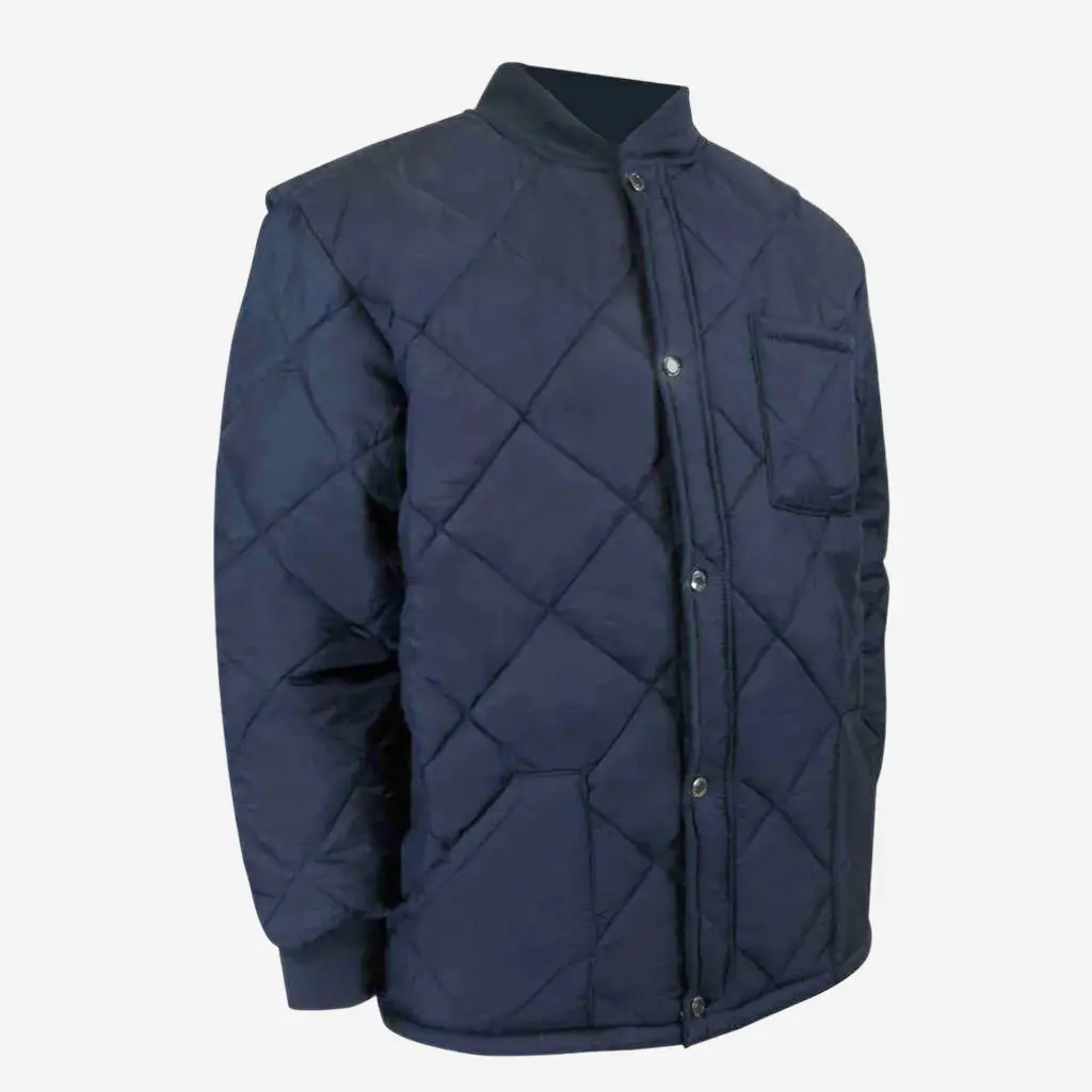 Jackfield 70-537 Navy Fleece Lined Freezer Jacket 1