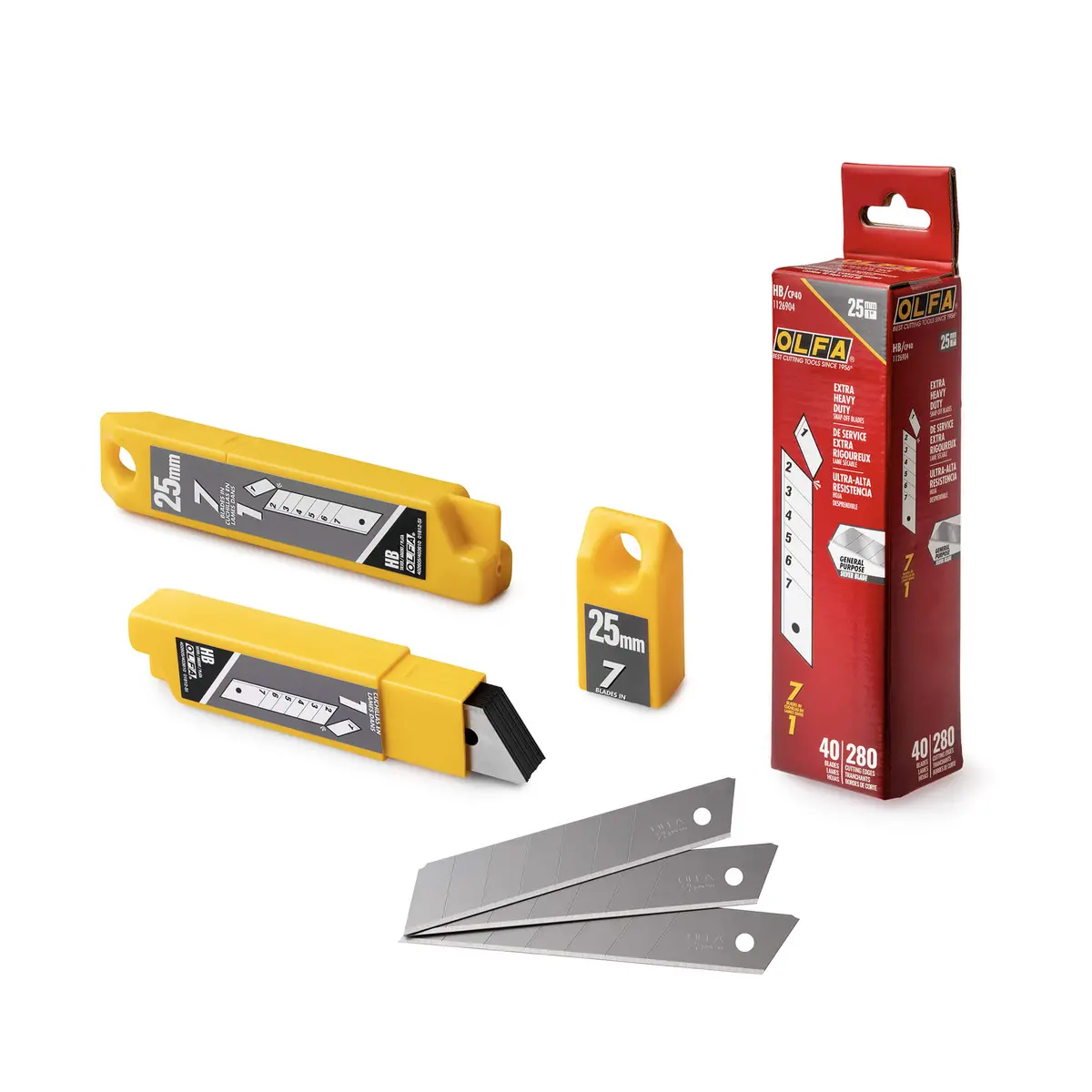 Olfa Snap Off Knife Blades 25Mm 40 Pack 1