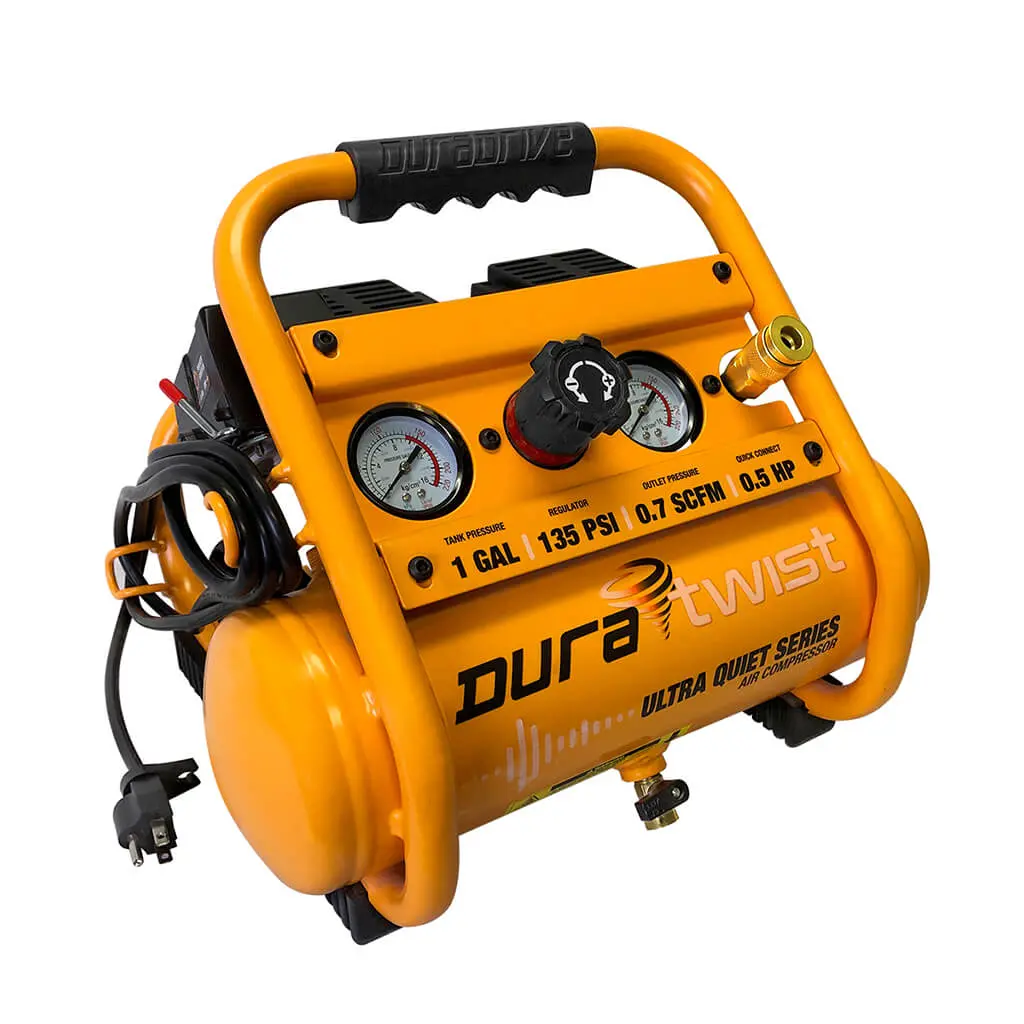 Duratwist 1.0 Gal. 0.5 Hp Ultra Quiet Air Compressor 1