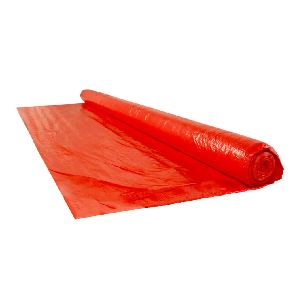 Duradrive 12 Ft. X 100 Ft. Orange Rip Proof Abatement Polyethylene Sheeting 1