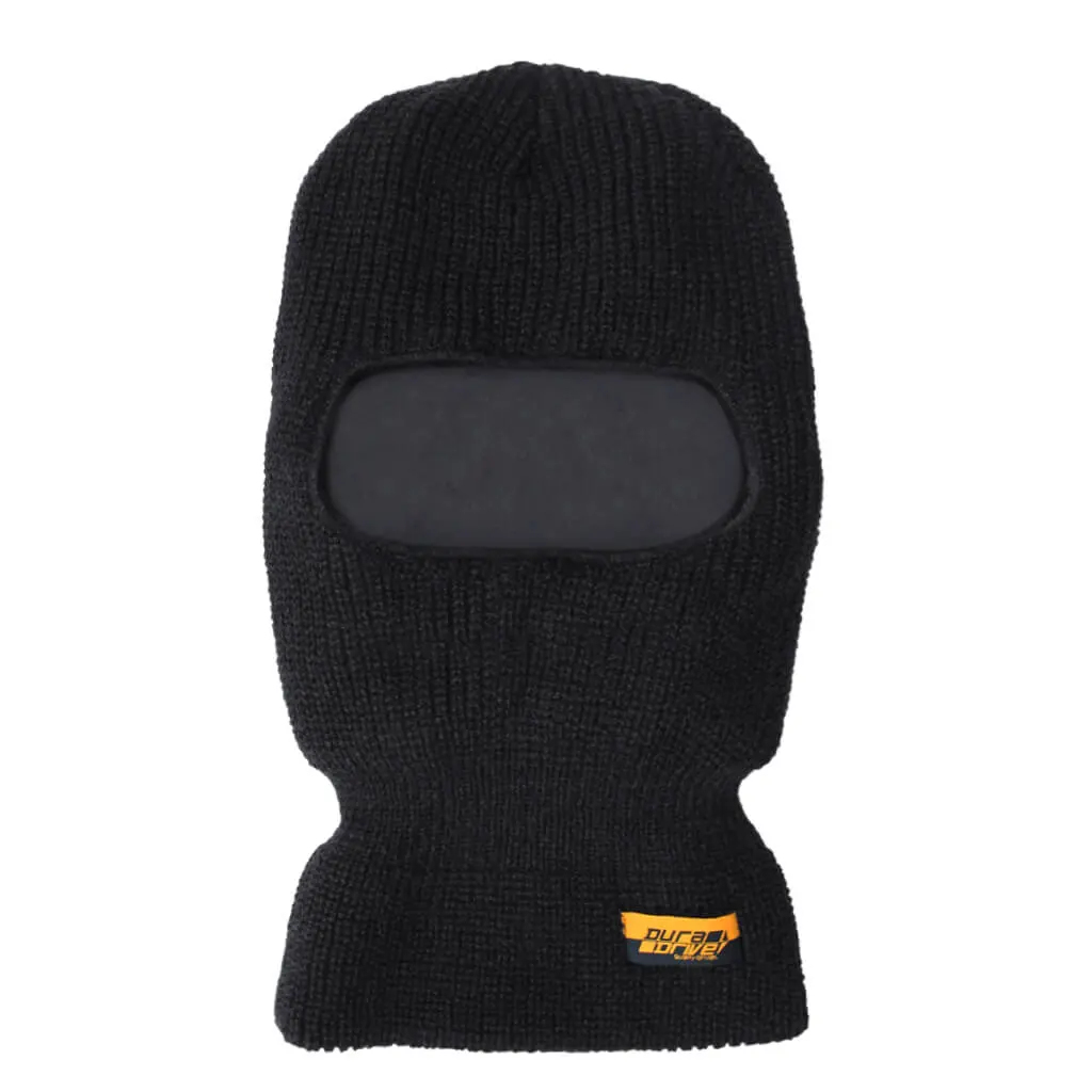 Duradrive Black Balaclava Knitted Face Mask 1