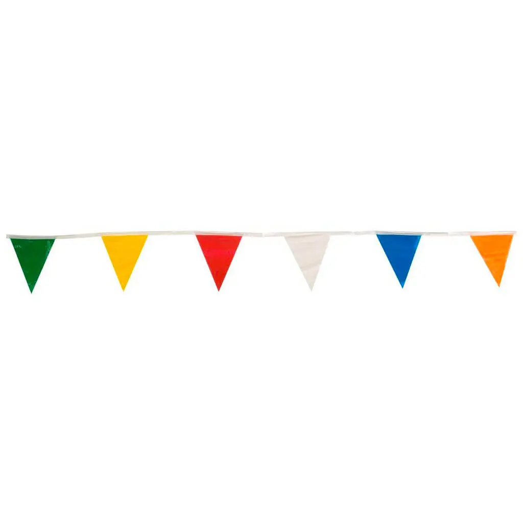60 Ft. Pennant Multi-Colour Safety Bump Line Flag 1