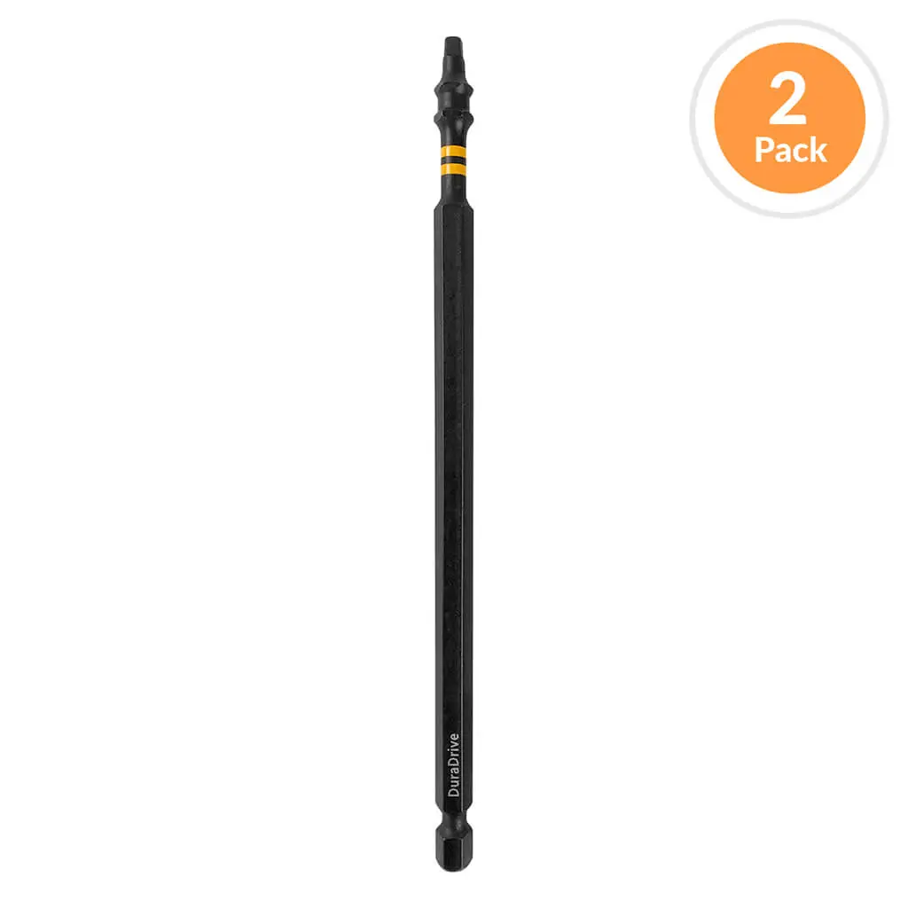 Duradrive #2 X 6 In. Square Head Impact Driver Bit (2-Pack) 1