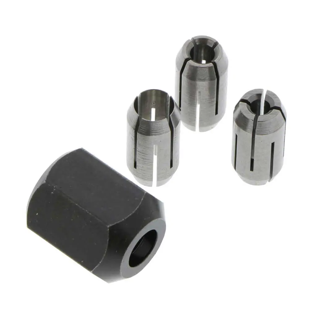 Rotozip Cn1 1/8 In. 5/32 In. And 1/4 In. Collet And Collet Nut Kit (4-Piece) 1