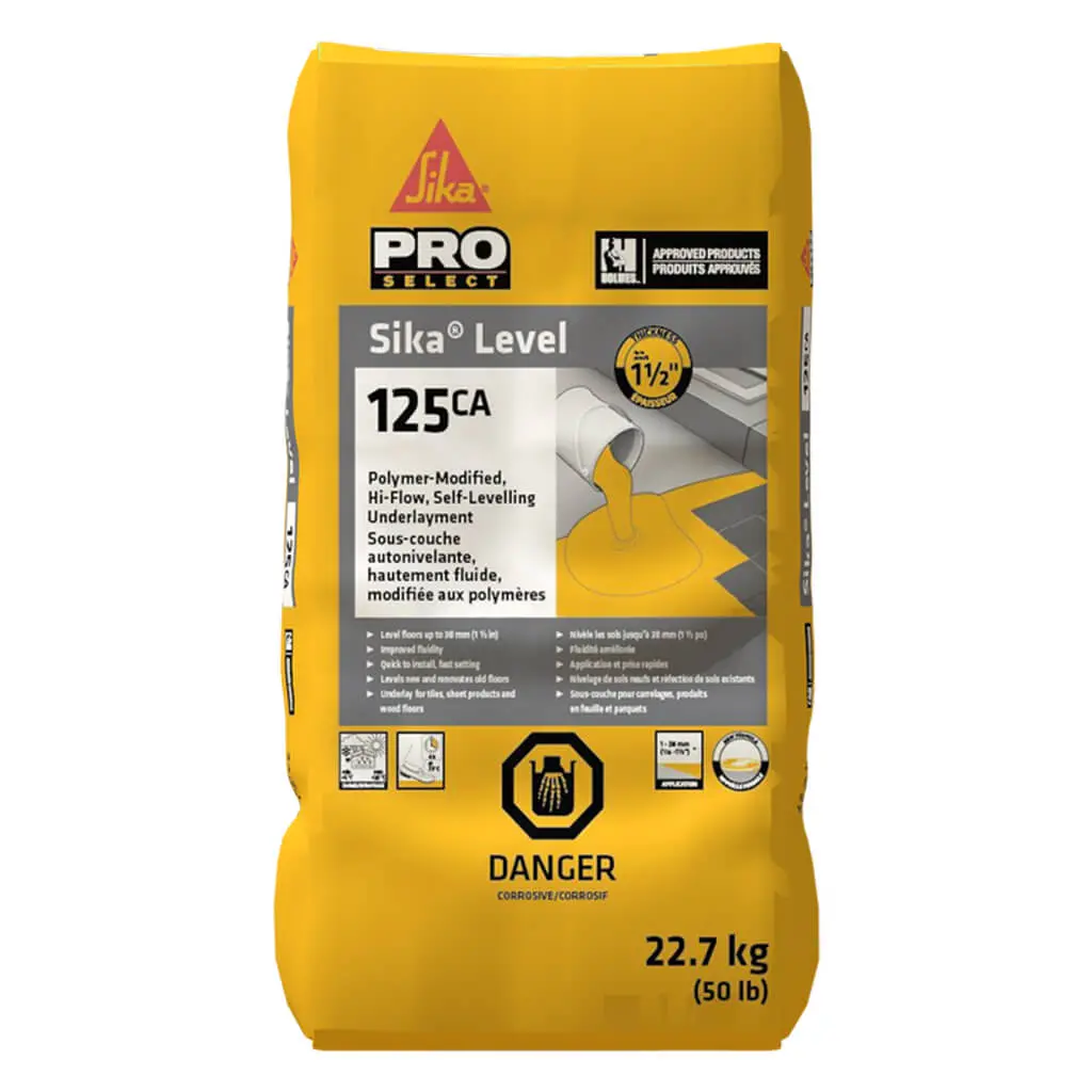 Sika Level-125Ca Polymer-Modified Hi-Flow Self-Leveling Underlayment 50 Lbs / 22.7Kg 1