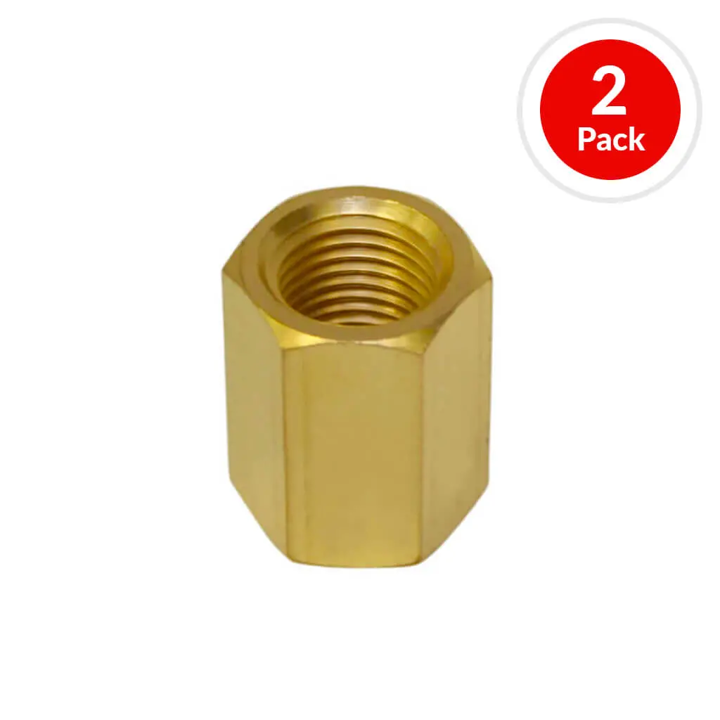 Duradrive P522 1/4 In. Female X 1/4 In. Brass Coupler Air Hose Fitting (2-Pack) 1