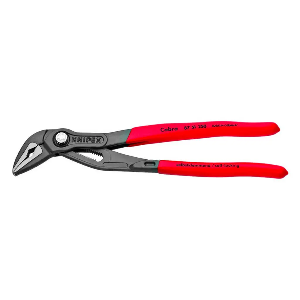 Knipex 87 51 250 Sba 10 In. Self-Locking Cobra Extra-Slim Nose Water Pump Pliers 1