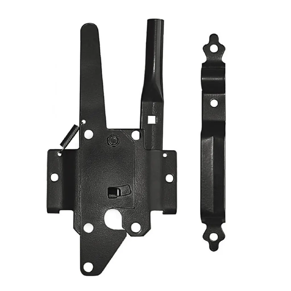 Nuvo Iron Dtpluh Black Metal Deluxe Wooden Gates And Doors Traditional Post Latch And Handle 1