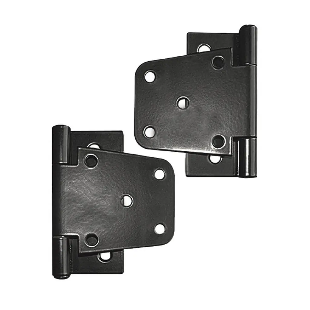 Nuvo Iron Th4blk 4 In. Black Galvanized Metal Wooden Fence And Gate Tee Hinge 1