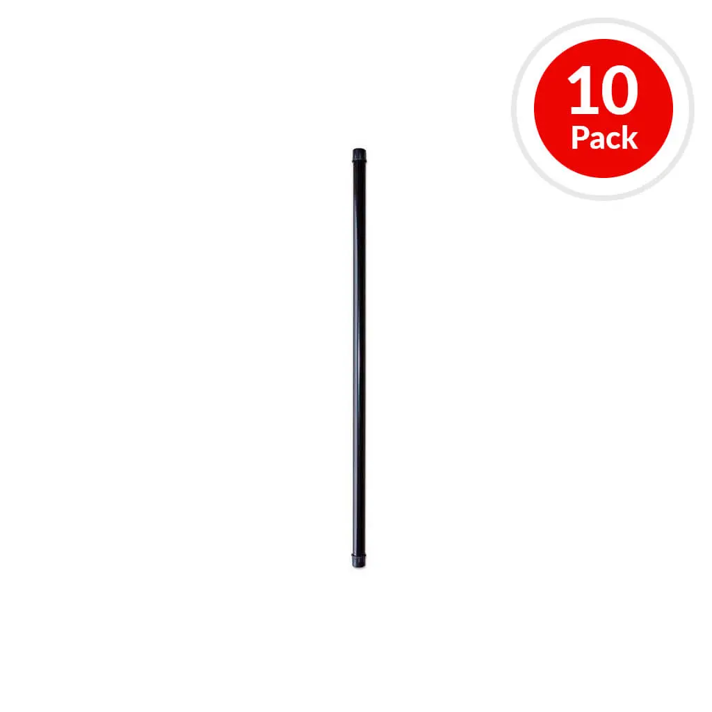 Nuvo Iron Rdps26 26 In. X 3/4 In. Round Black Metal Tube Baluster (10-Pack) 1