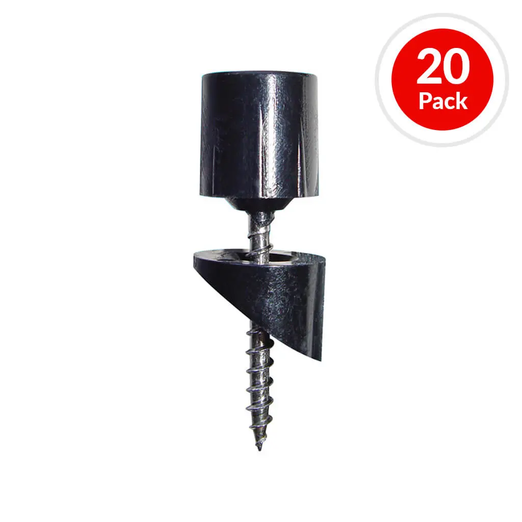 Nuvo Iron Smsra Surface Mount Stair Railing Adapter Hardware Connector For 3/4" Round Balusters (20-Pack) 1