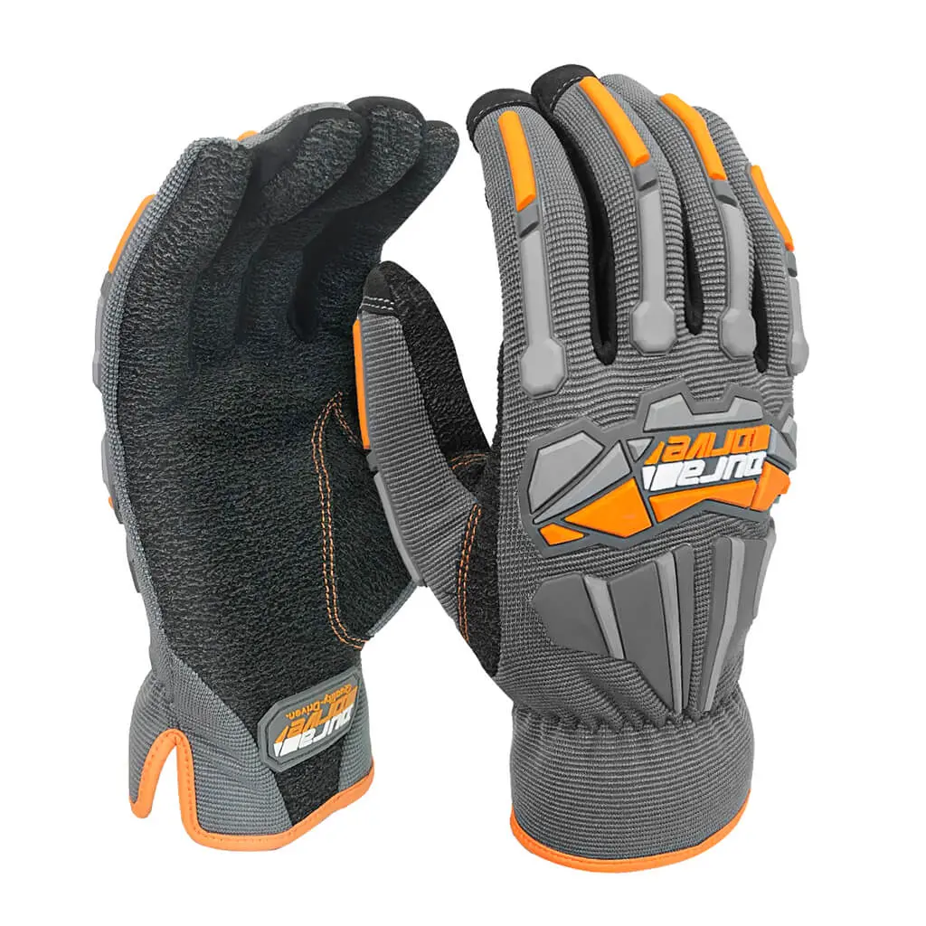 Duradrive Grey Sable Impact-Resistant Abrasion Resistant Technical Work Gloves 1