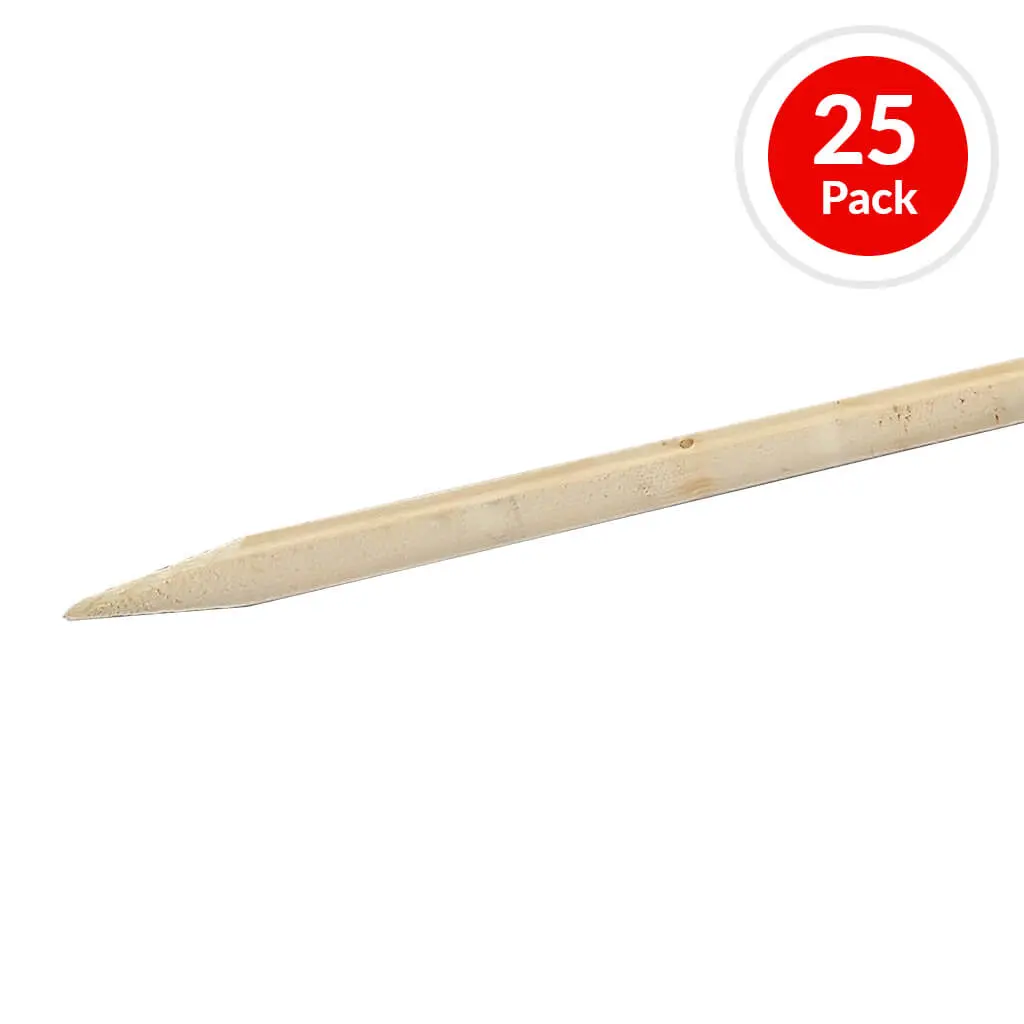 1 In. X 2 In. X 24 In. Pointed Wood Stake (25-Pack) 1