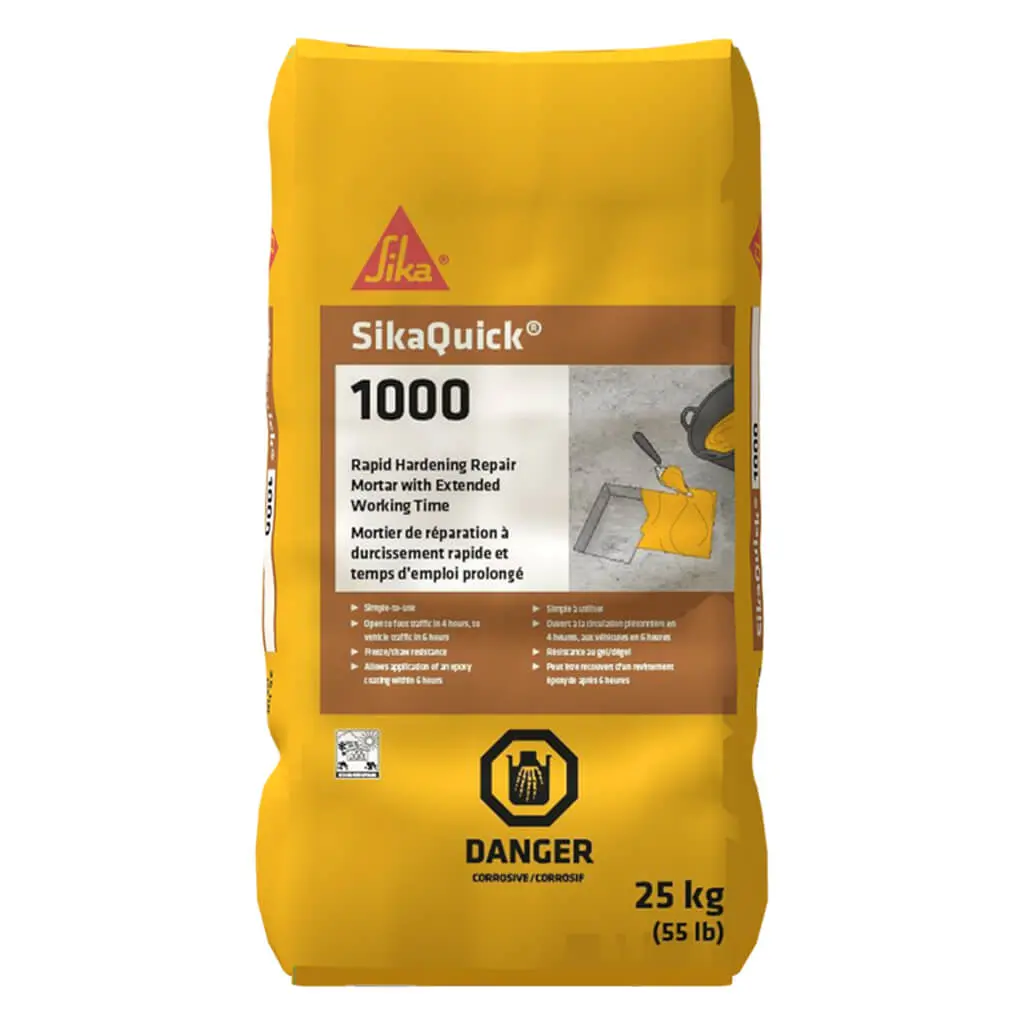 Sika Quick-1000 25Kg Rapid Hardening Repair Mortar 1