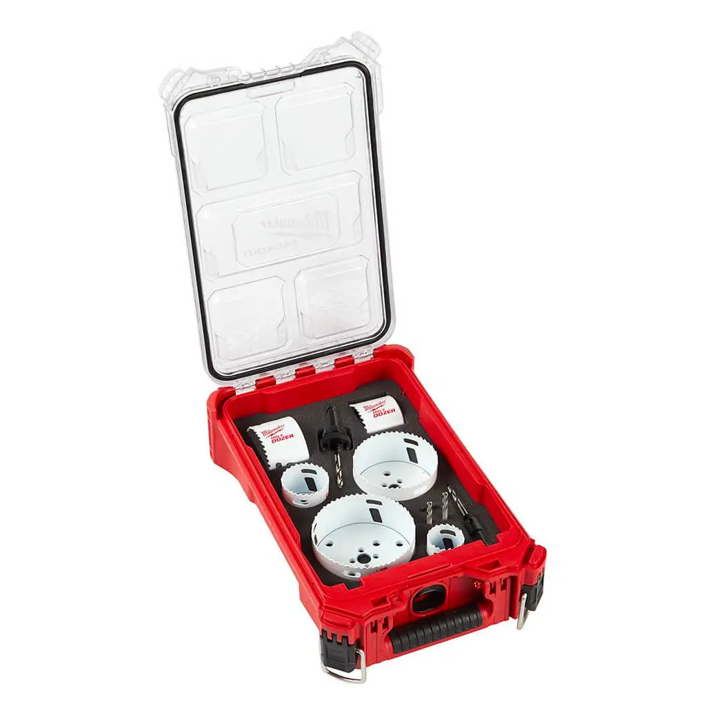 Milwaukee 49-22-5607 Hole Dozer General Purpose Bi-Metal Hole Saw Set With Packout Compact Organizer (10-Piece) 1